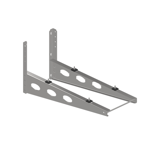 Horizontal Electrostatic Cantilever bracket for A/C outdoor